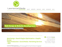 Tablet Screenshot of lawrencemediainteractive.com